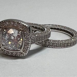 Charles Winston for Bella Luce 10.68 ctw ring set sz 10